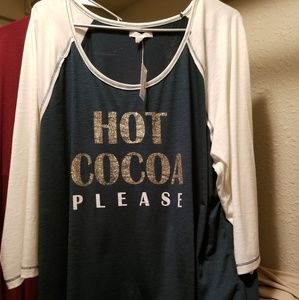 Green and white 3/4 shirt